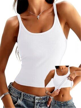 Flattering and supportive ribbed tank top designed for everyday comfort and effo